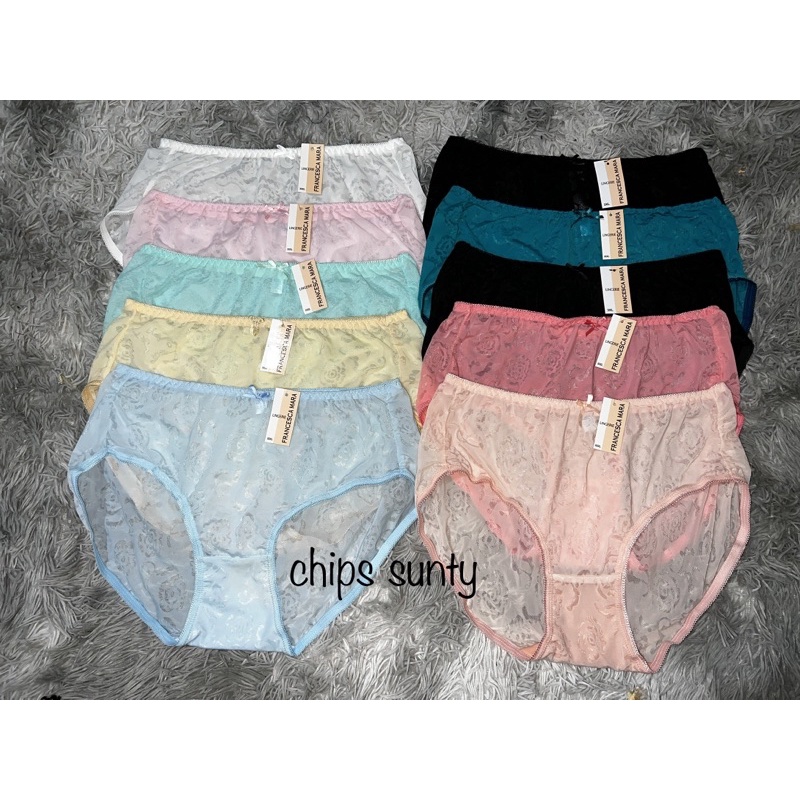 ❌ Combo 10 chiếc quần ren bông bigsize 70-90kg lụa mềm co dãn