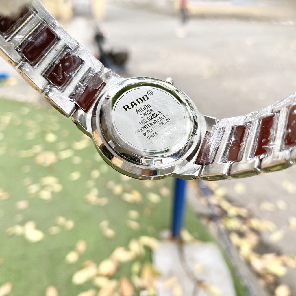 Đồng Hồ NAM KIM LOẠI RADO L033 Mặt Nâu Chống Xước, Chống Nước TUYỆT ĐỐI - TẶNG 1 Vòng Đá tỳ Hưu + 2 pin AG4 | BigBuy360 - bigbuy360.vn