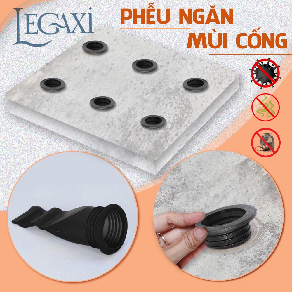 Phễu Thoát Nước Che Nắp Hố Ga Ngăn Mùi Chặn Côn Trùng Vi Khuẩn Nắp Cống