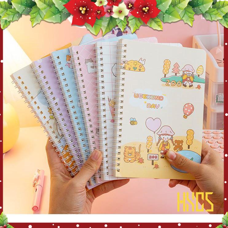Sổ tay lò xo A5 - RELAX DAYS - 120 Trang - giấy kẻ ngang