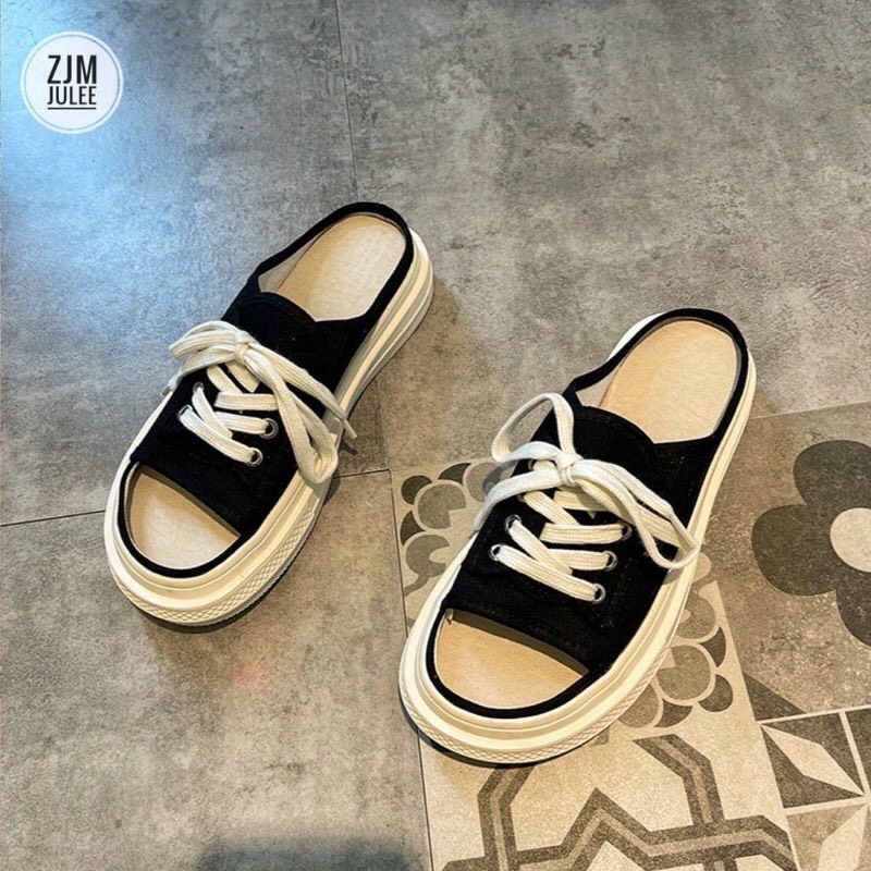 Giày sandak chun len 2 quay( ảnh thật)