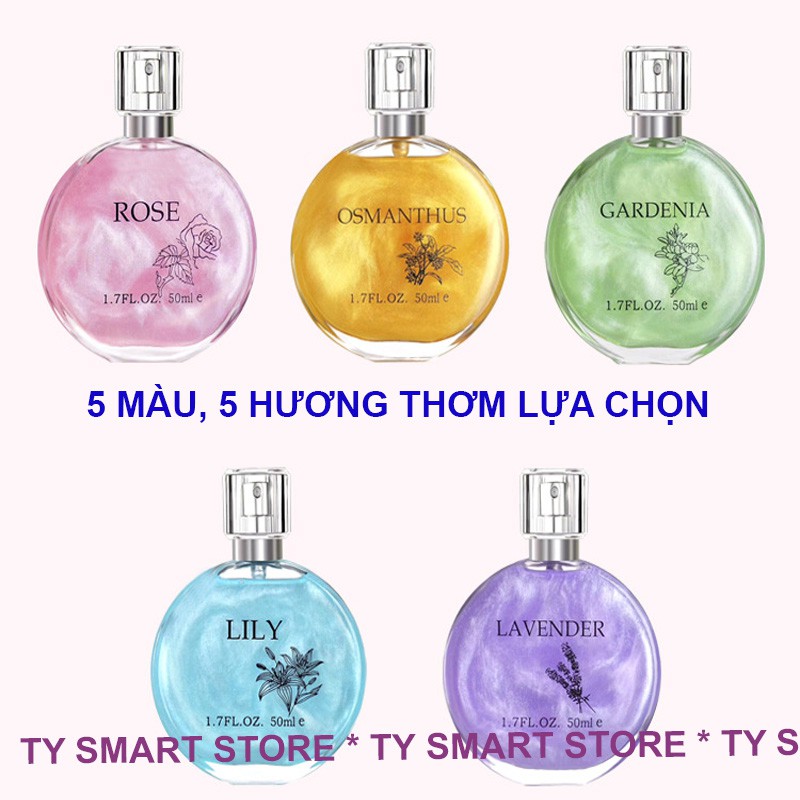 Nước Hoa Mini Nữ Nhũ Thơm Lâu Bền Mùi Nhiều Màu Lavender Rose
