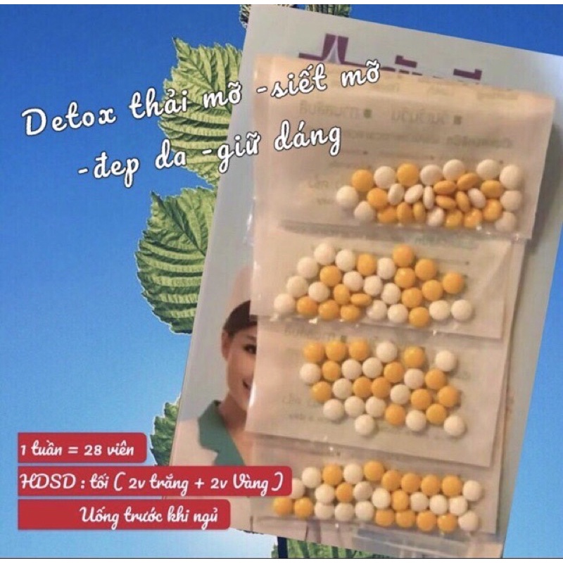 GIẢM CÂN DETOX THẢI MỠ NHẸ BỤNG NHANH (Lt 1 Tuần 28v ]