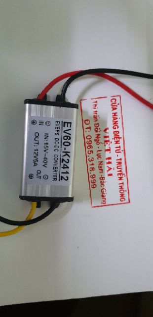 Mạch chuyển đổi điện áp từ 24V DC sang 12V DC 5A