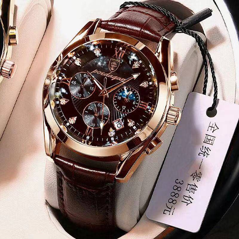 New Original Swiss Movement Automatic Men's Watch Waterproof Luminous Calendar Casual Trend Student Sport Watch