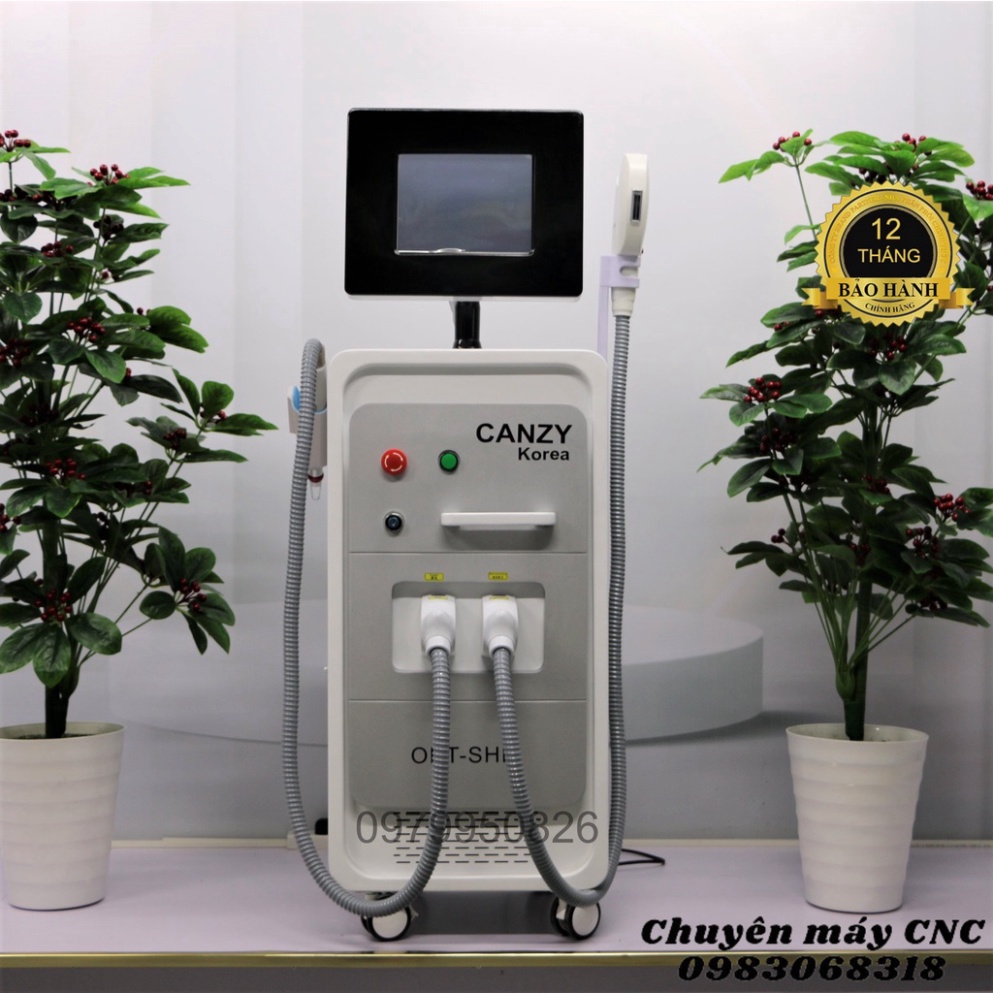 Máy triệt lông xóa xăm laser Canzy Korea công suất lớn bổ sung thêm Xung triệt lông