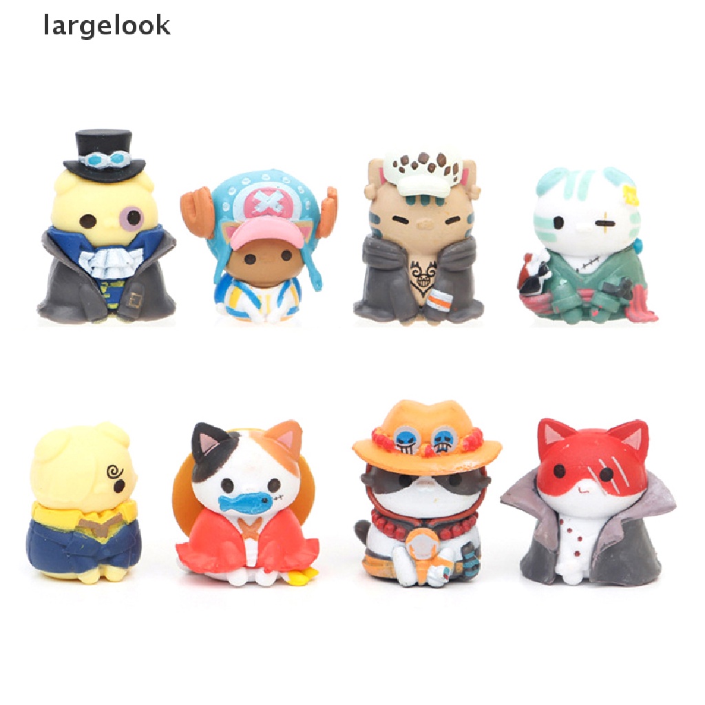 Mô hình mèo chủ đề phim One Piece trang trí cho ô tô