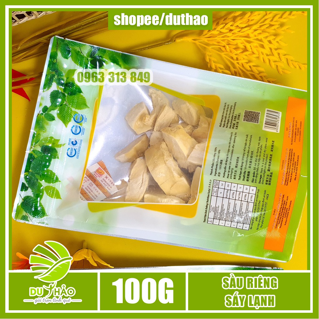 Sầu riêng sấy lạnh giữ nguyên hương vị đậm đà giòn thơm Tân Huê Viên | BigBuy360 - bigbuy360.vn