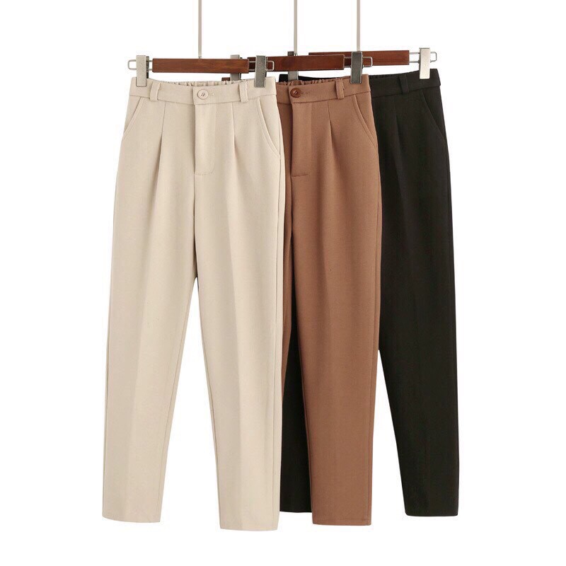 BÁN BUÔN - QUẦN BAGGY NỮ, QUẦN BAGGY VẢI CẠP CHUN | BigBuy360 - bigbuy360.vn