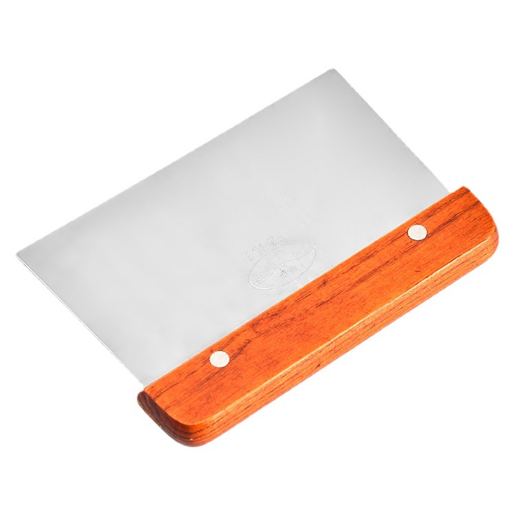Dao Cắt Vét Bột Inox Tay Cầm Gỗ