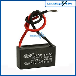 TỤ QUẠT 3UF 400VAC 50/60HZ