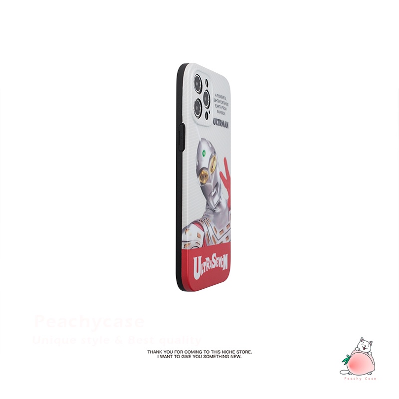 Ốp Điện Thoại IMD Bảo Vệ Toàn Diện Họa Tiết Ultraman Phong Cách Nhật Bản Cho iPhone 13 12 Pro Max 11 Xr Xs Max X