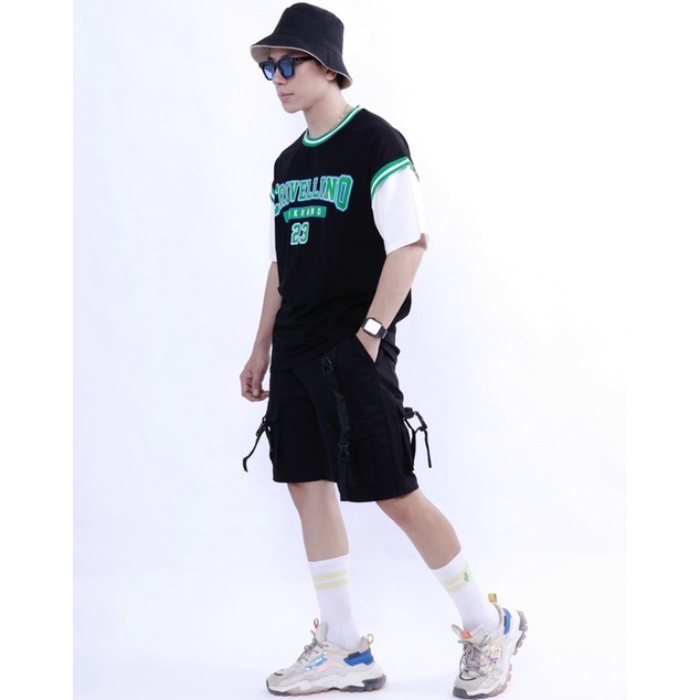 Áo thun bóng chày form rộng Nô Store