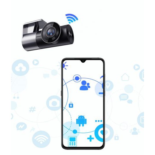 Camera hành trình giá rẻ Carcam W2S Wifi cho xe ô tô,xem tải video qua điện thoại. Tặng thẻ 64G