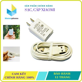 [Chính Hãng] Củ Sạc 5V - 1A Xiaomi Yi Chuẩn Chính Hãng. Sạc Nhanh, Không Nóng Máy, Nhỏ Gọn, Dây Cáp Dài 2m Tiện Lợi