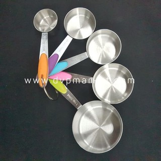 Bộ thìa đong inox 10 chiếc 5 màu
