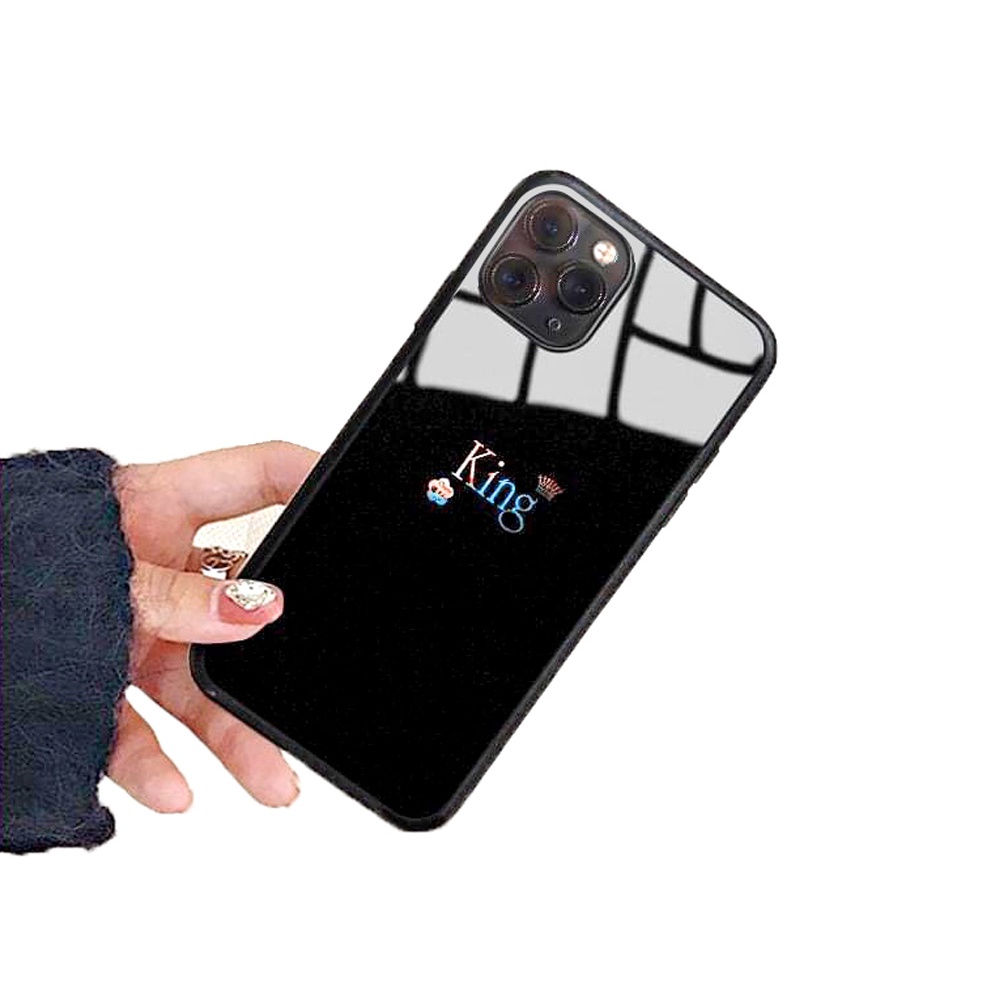 Ốp iphone kính King Queen cho iphone 6 s plus 7 8 plus Xr X s max 11 11 pro max 12 mini 12 pro max Se2