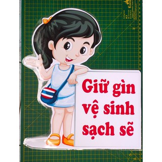 [Trang trí lớp] Bộ 4 khẩu hiệu