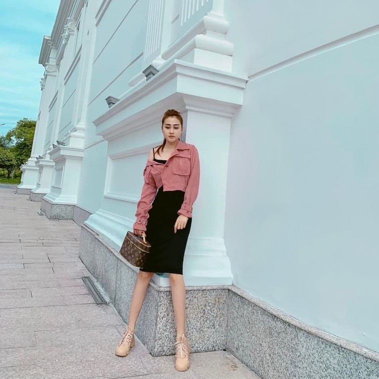 SET 2 MÓN Đầm Hai Dây Mix Áo Khoác Hồng Siêu Xinh, Set Áo Váy Dáng Dài Dự Tiệc