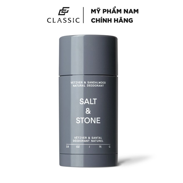 Lăn Khử Mùi Salt &amp; Stone Santal &amp; Vetiver Deodorant 75g