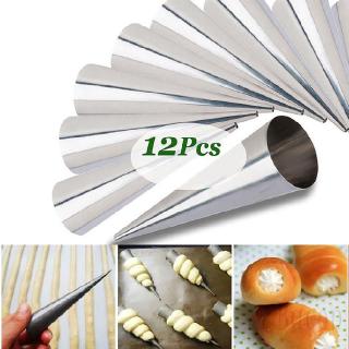 Set 12 Khuôn Làm Bánh Sừng Trâu Bằng Thép Không Gỉ 176