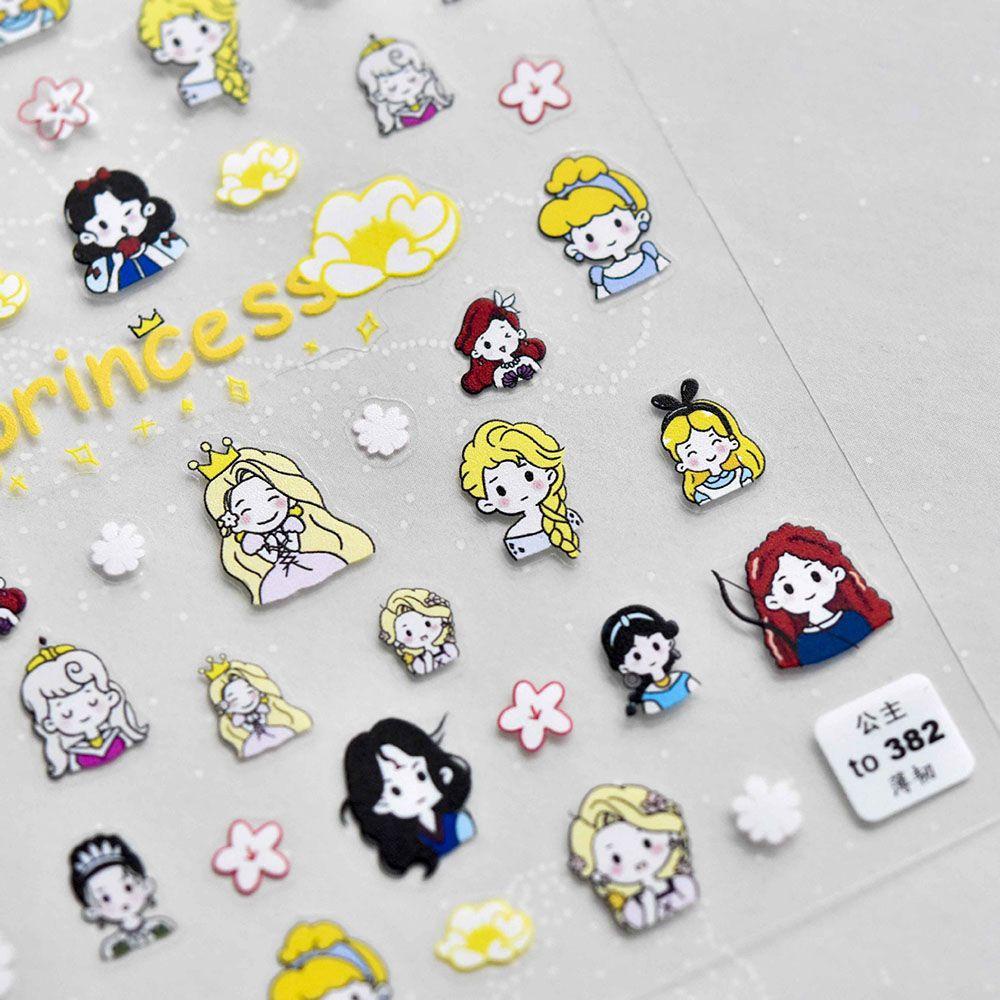 OCEANMAP Miếng Dán Trang Trí Móng Tay Tự Dính Họa Tiết Hoạt Hình Dễ Thương