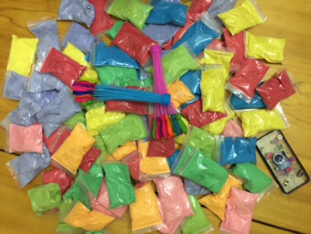 10 goi mix Bột màu ném COLOR ME RUN