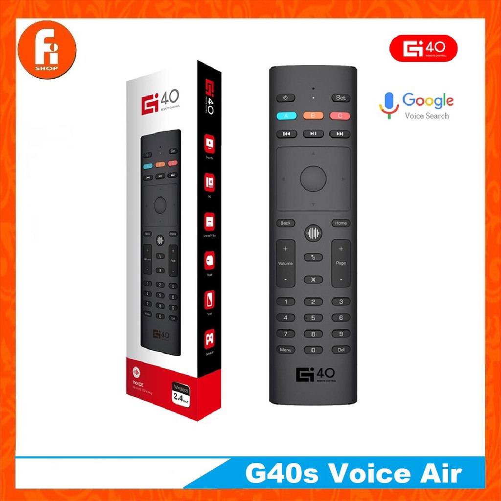 Điều khiển chuột bay tìm kiếm giọng nói G40s 33 phím học lệnh ir