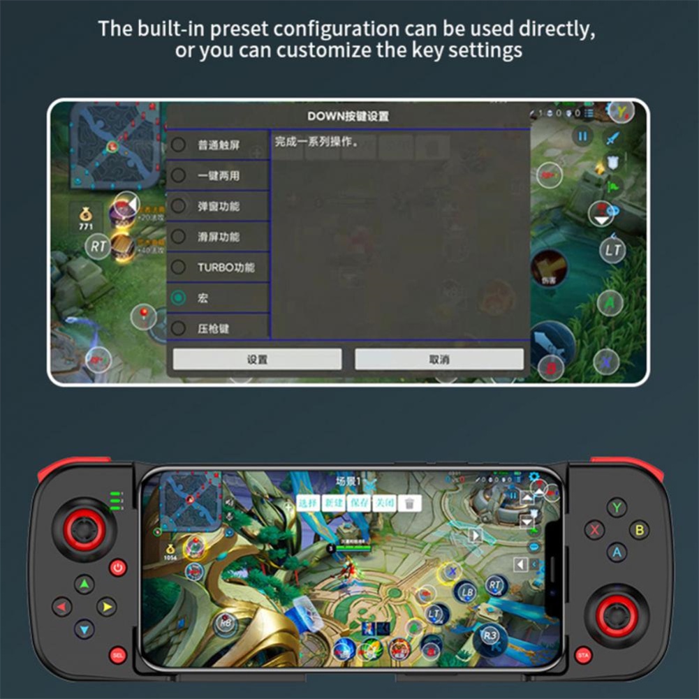 Tay Cầm Chơi Game Không Dây Có Thể Thu Gọn Cho Điện Thoại Ios/android 3d