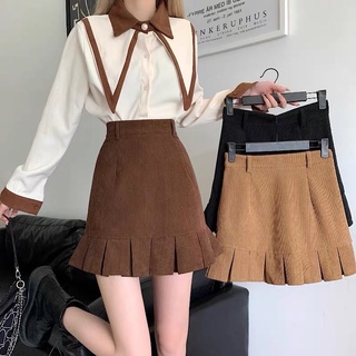 Chân váy dạ xoè đuôi cá