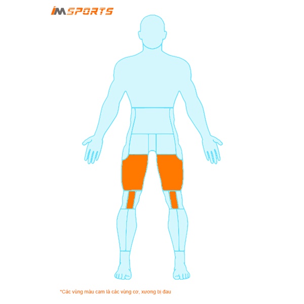 Băng gối giảm chấn thương chạy bộ Protec - X-trac Knee support