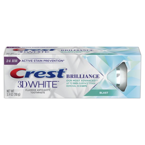 Kem đánh răng Crest 3DWhite Brilliance BLAST 116g USA