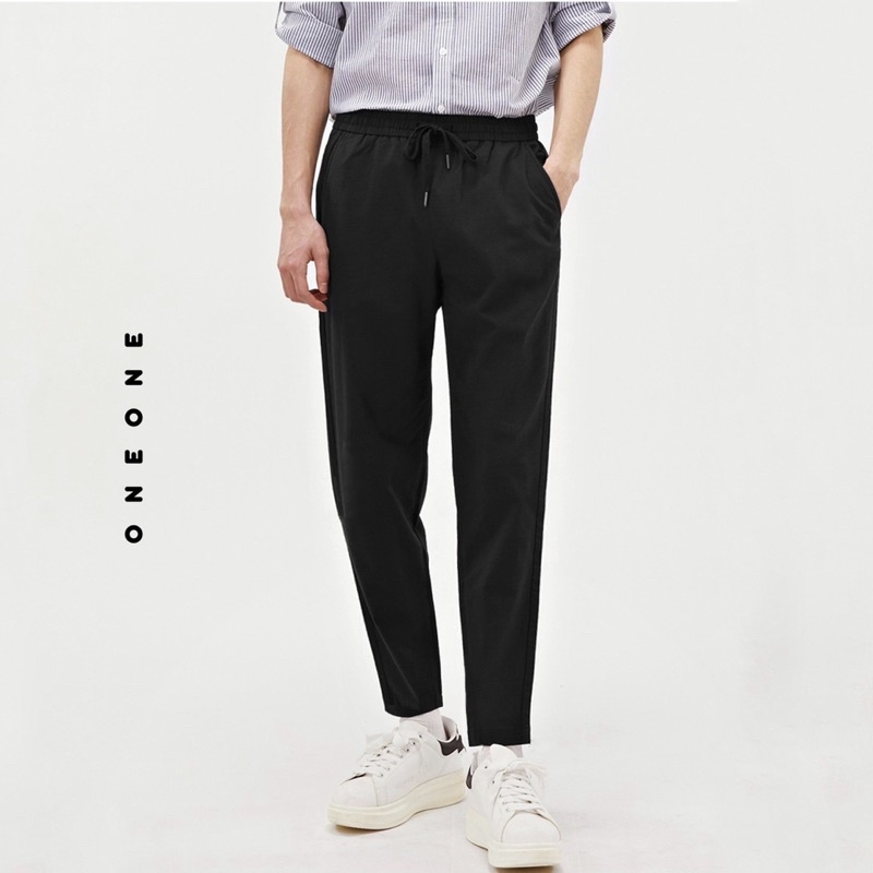 Quần vải cotton co giãn Đai chun