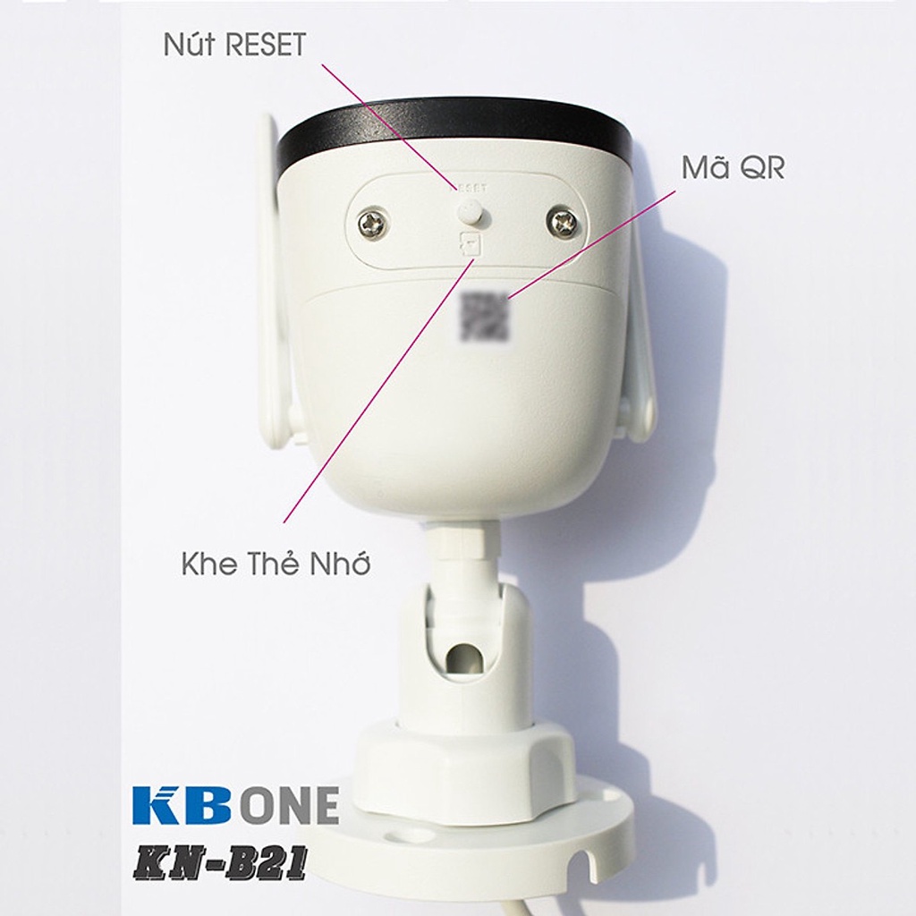 Camera Wifi ngoài trời 2M/4M thương hiệu KBONE model B21/B41, hàng chính hãng bảo hành 24 tháng