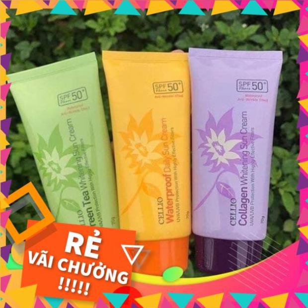 Kem chống nắng CELLIO SPF 50 PA++ Chống tia UV, dưỡng trắng hiệu quả