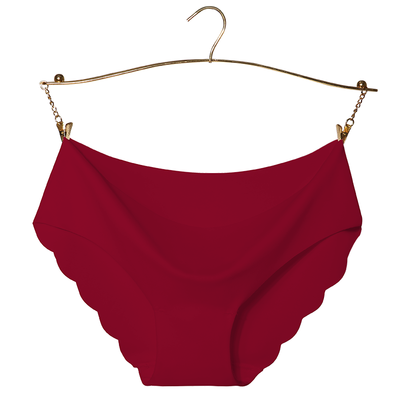 Quần lót cotton spandex đáy liền mạch vô hình cho nữ