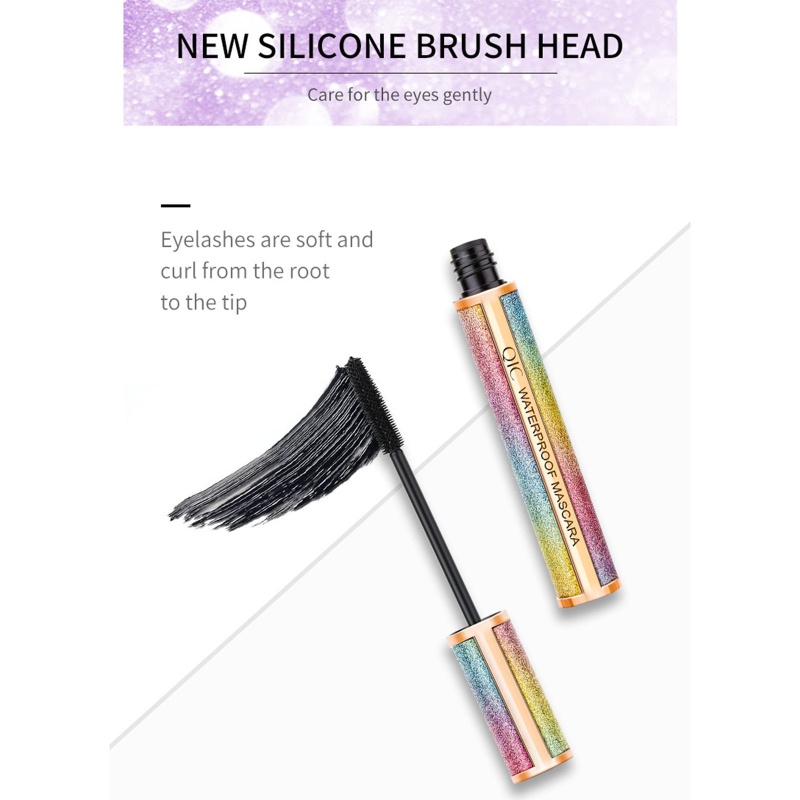 Mascara Sợi Tơ 4D Màu Đen Làm Dài Và Dày Mi Chống Nước