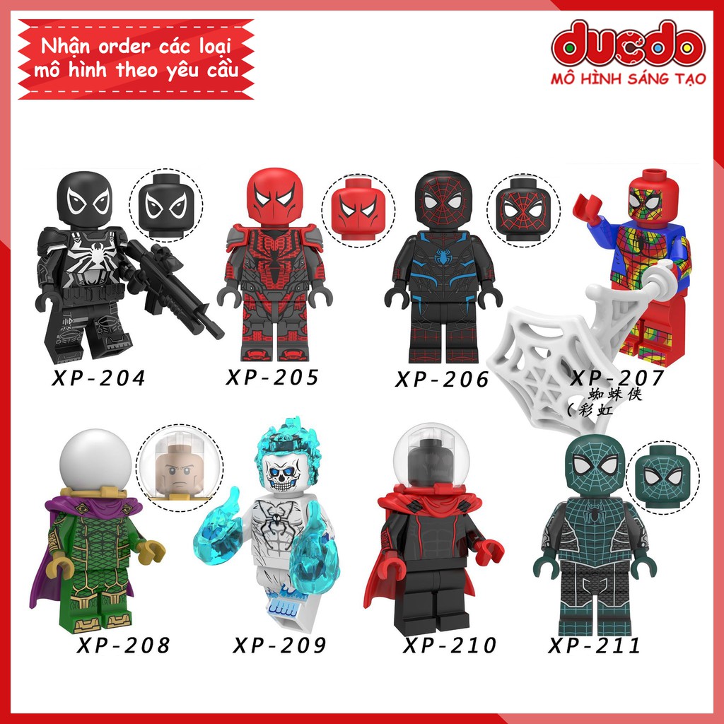 Minifigures các nhân vật Spider Man người nhện xa nhà - Đồ chơi Lắp ghép Xếp hình Mini Iron Man Mô hình KORUIT KT1028