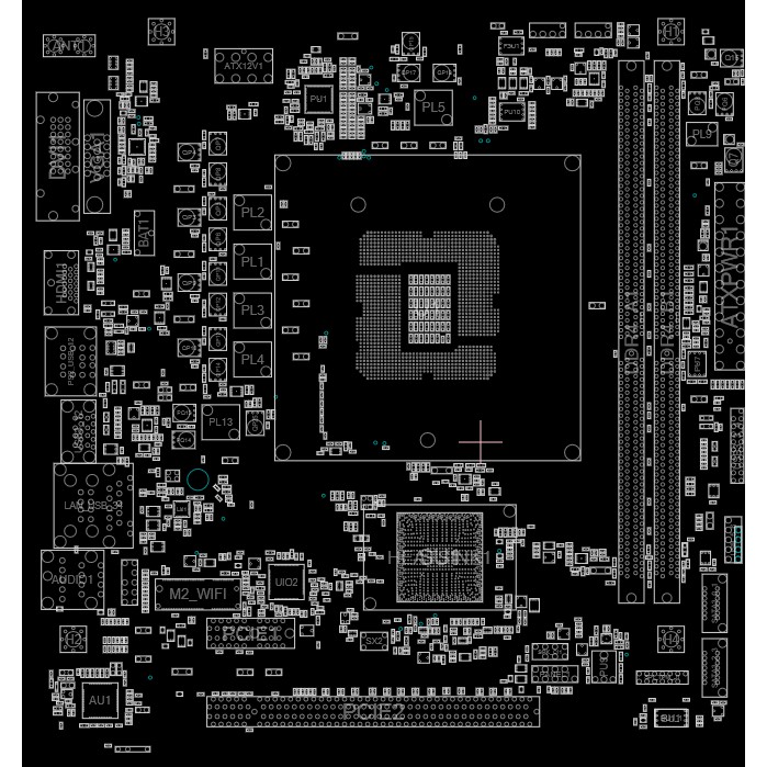 Sơ đồ mạch Boardview Asrock H410M-HDV H410M HDV