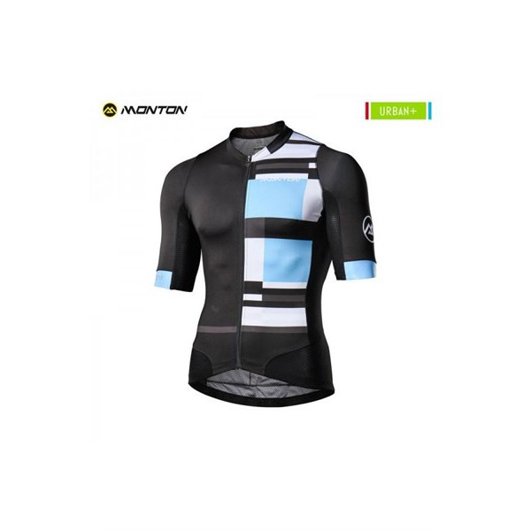Áo đạp xe ngắn tay Monton mondrian black