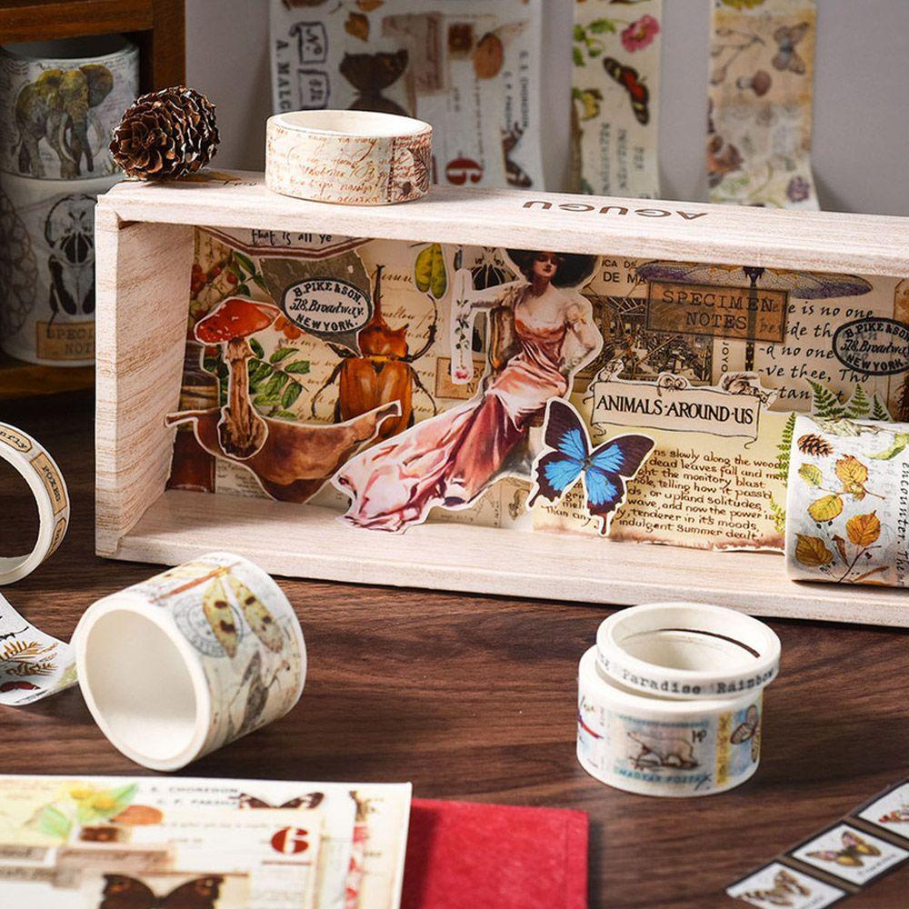 CHOOKEY Set 18 Cuộn Băng Keo Washi In Họa Tiết Xinh Xắn Chất Lượng Cao