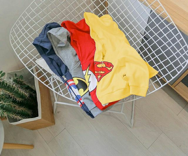 [MẪU MỚI] ÁO KHOÁC SIÊU ANH HÙNG SUPER HERO CHO BÉ 8-18KG