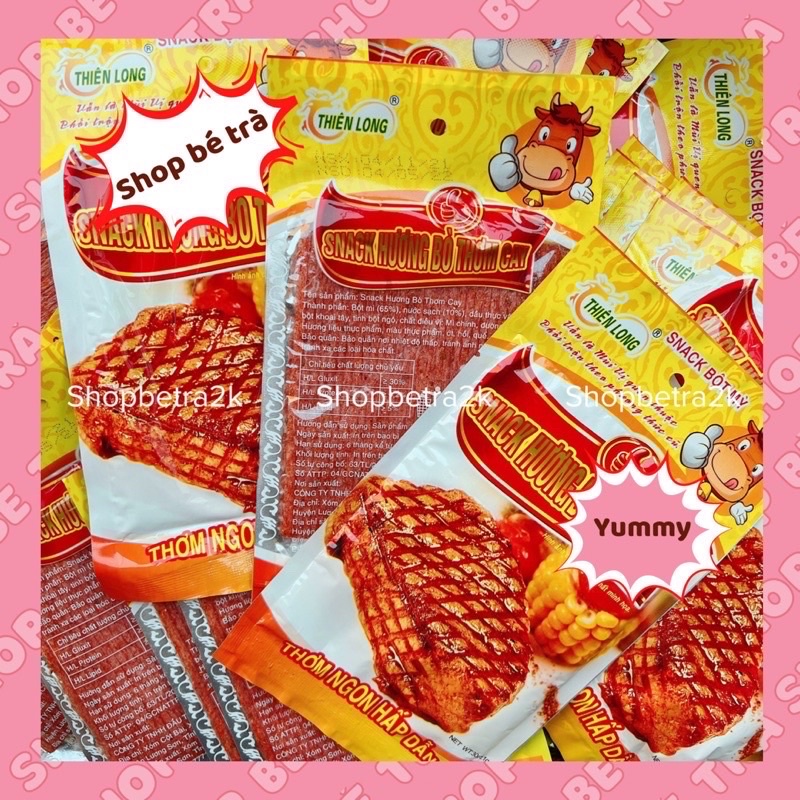 Snack hương bò thơm cay, sườn bò miếng