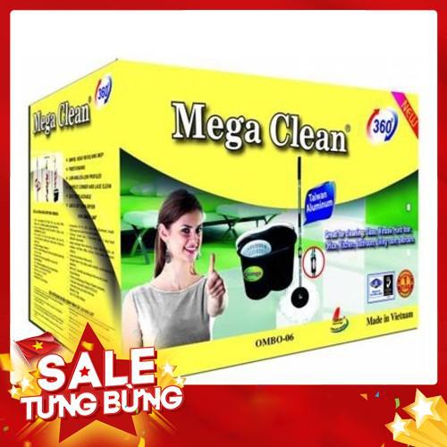 Freeship Bộ Lau Nhà 360 Độ Omega Clean Thông Minh