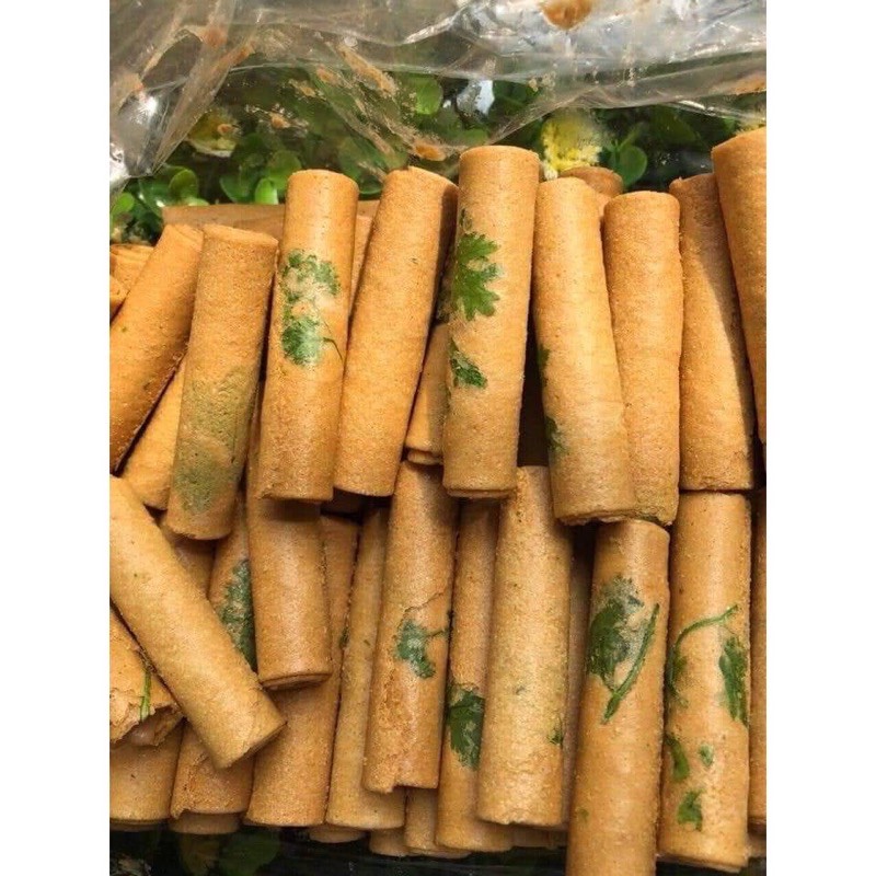 500g/1kg Bánh Ống Ngò Nhân Đậu Phộng Vàng