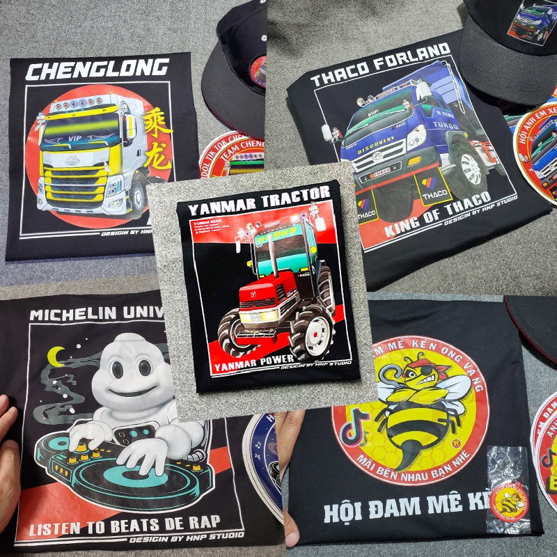 Áo Thun xe tải, Ong vàng, Michenlin Tồn Size Số, Ngon Bổ, Rẻ