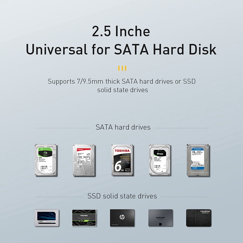 Hộp đựng ổ đĩa cứng HDD SSD Baseus 2.5 SATA cổng Type C | BigBuy360 - bigbuy360.vn