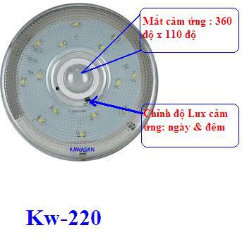 Đèn Led cảm ứng gắn trần Kawasan KW-220