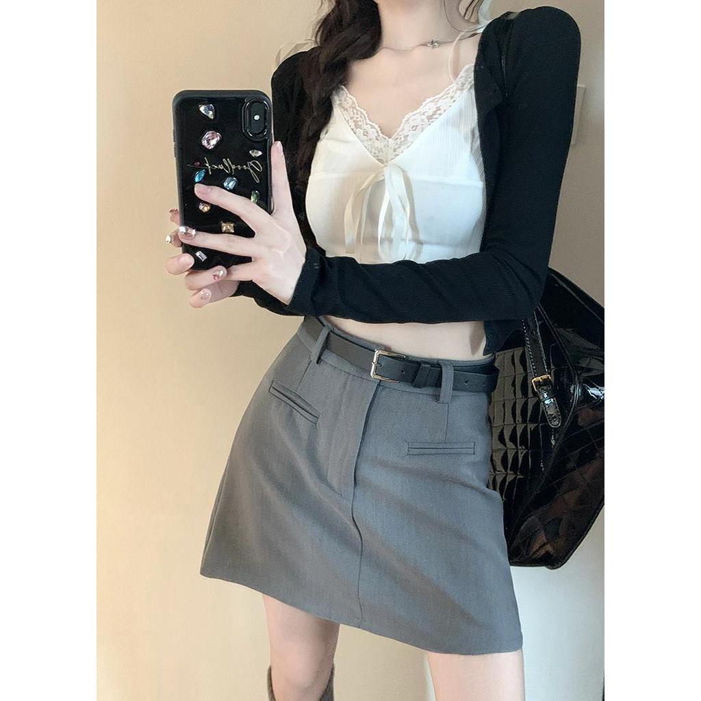 Chân Váy Chữ a Cạp Cao Phong Cách Mỹ Kiểu Mới 64500