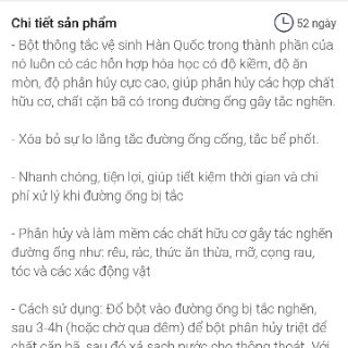 Bột thông cống Hàn quốc 25k/ gói
